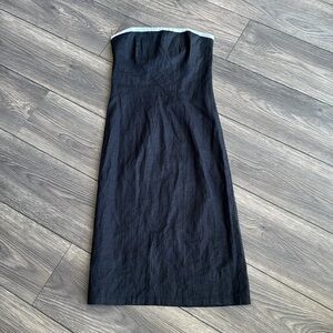 Fiona Beckett for Tooke Elegant Black Strapless Dress XS